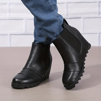 Women's Retro Wedge Ankle Boots