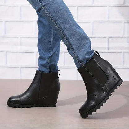 Women's Retro Wedge Ankle Boots