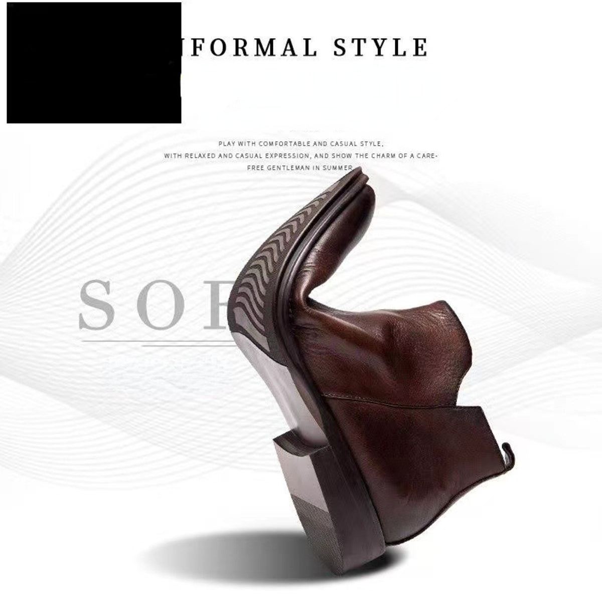 Men's High Quality Handmade Casual Business Ankle Boots