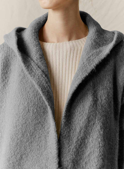 Brushed Knitted Coat