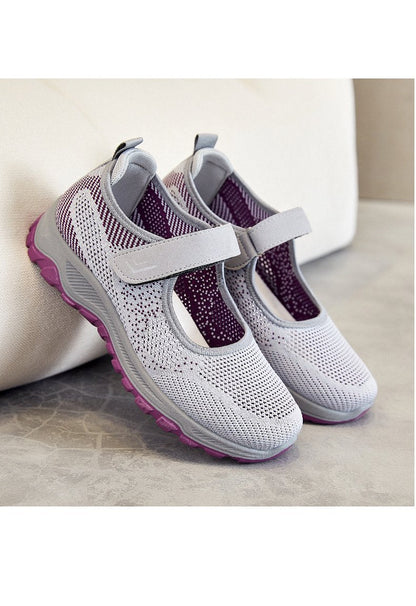 Spring Summer Comfortable Velcro Anti-slip Anti-Odor Mom Walking Shoes