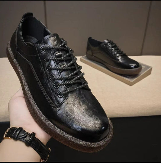 2023 Men's Spring New British Style Casual Leather Shoes