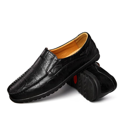 Men's Casual Leather Breathable Soft Sole Leather Shoes