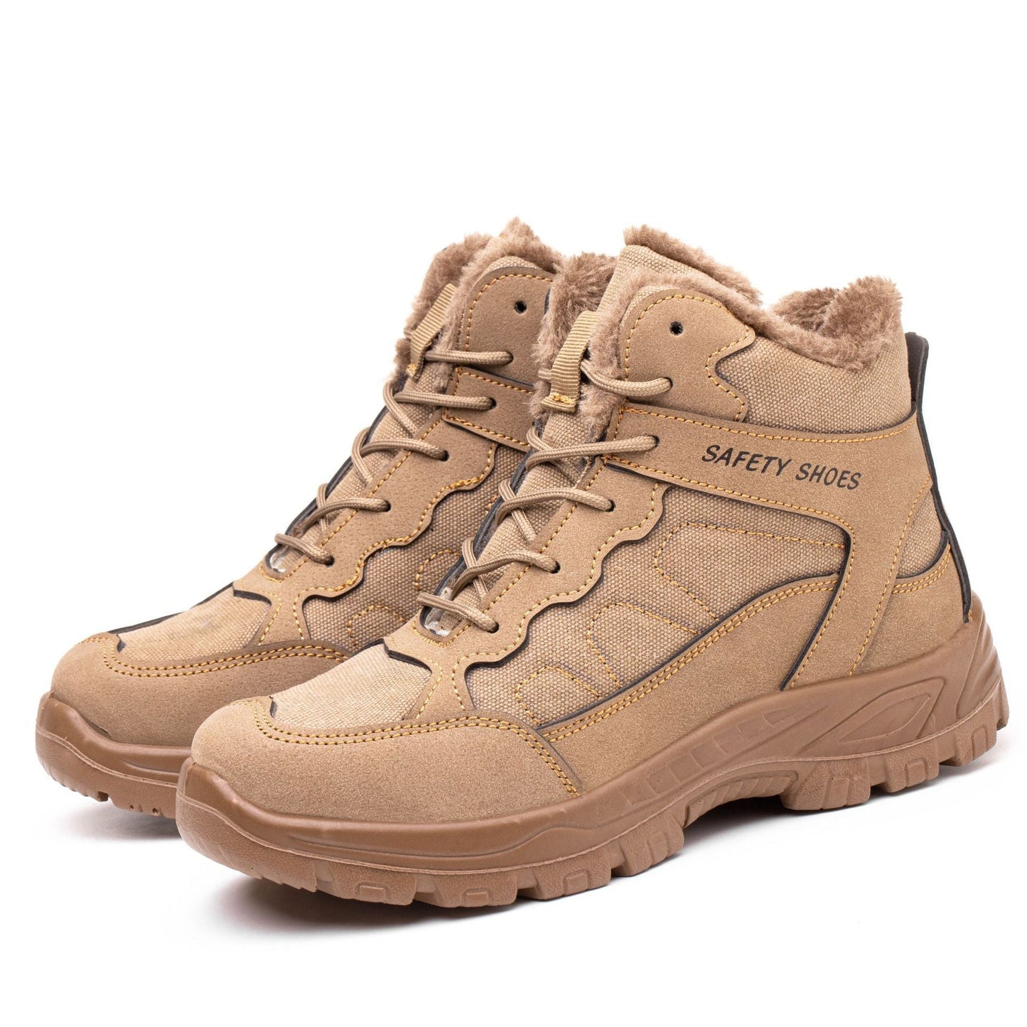 Winter Men's Safety Boots Outdoor Military Boots Anti-smashing Anti-puncture Industrial Shoes