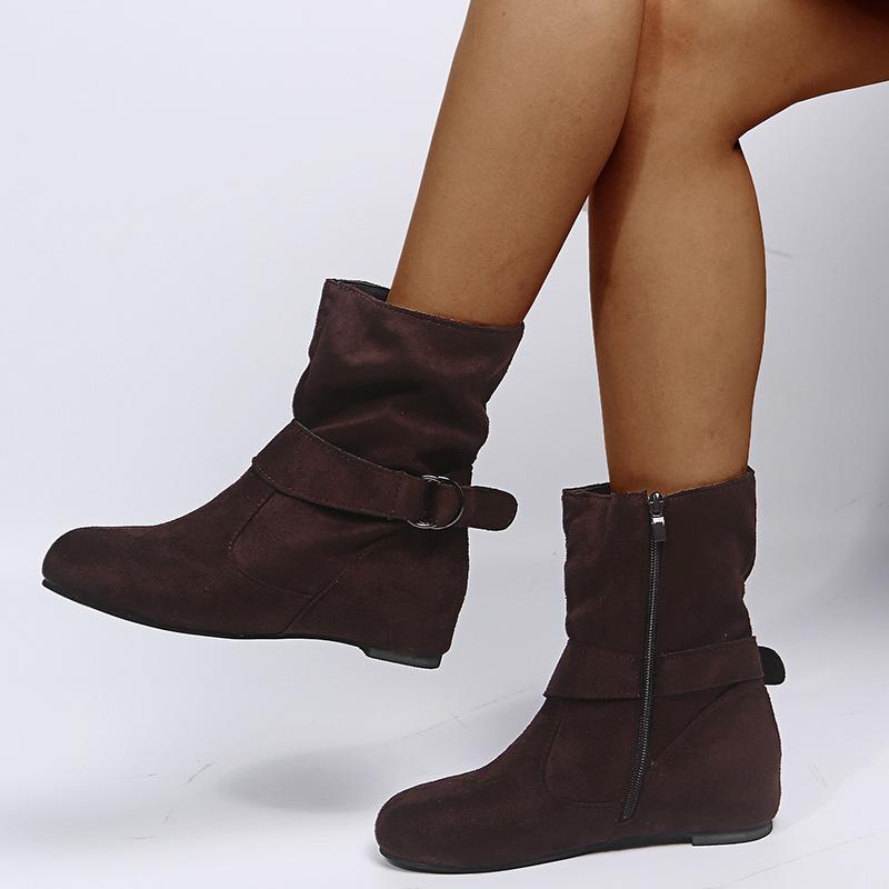 Winter Round Toe Low Cut Fashion Boots