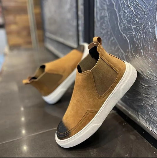 New Men's Waterproof Casual High Top Shoes