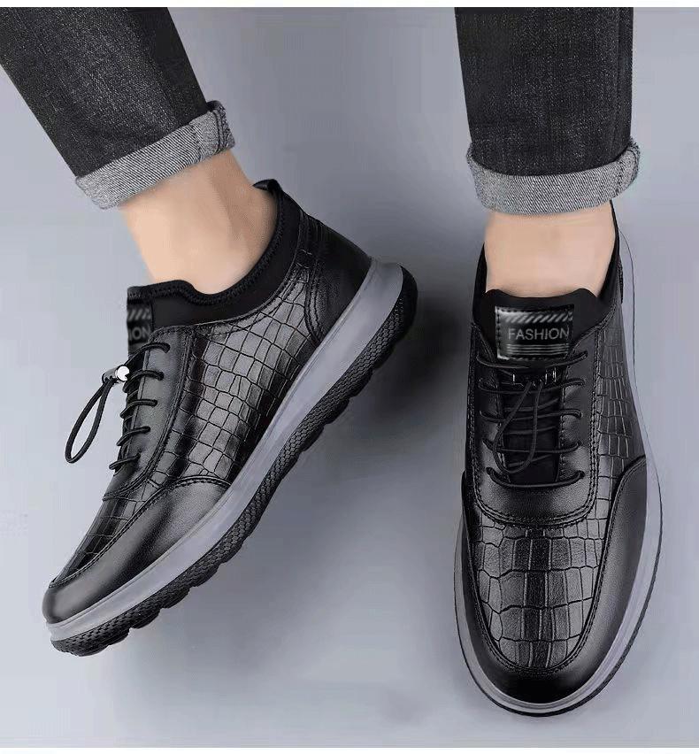 Men's Leather Business Slip-On Driving Shoes