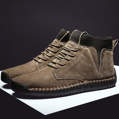 New mid-top handmade men's casual shoes