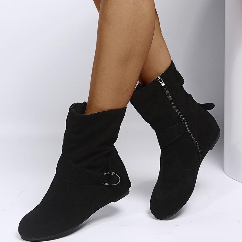 Winter Round Toe Low Cut Fashion Boots