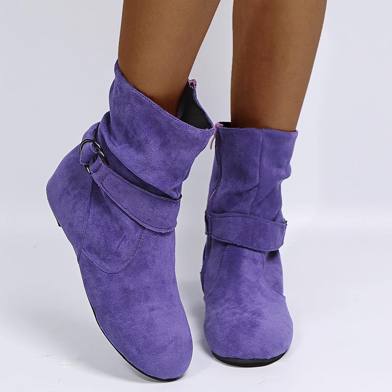 Winter Round Toe Low Cut Fashion Boots