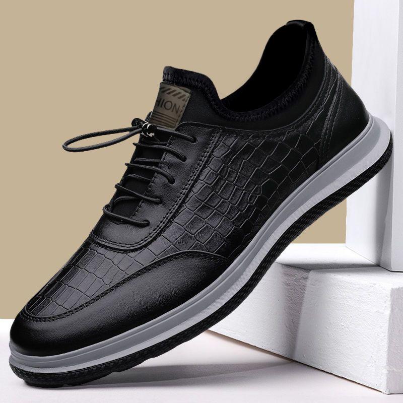 Men's Leather Business Slip-On Driving Shoes