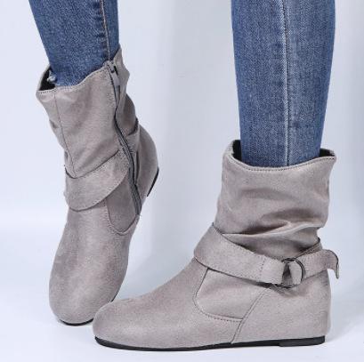 Winter Round Toe Low Cut Fashion Boots