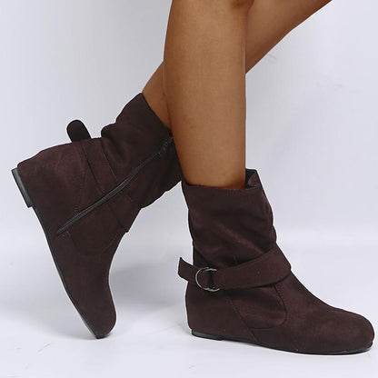 Winter Round Toe Low Cut Fashion Boots