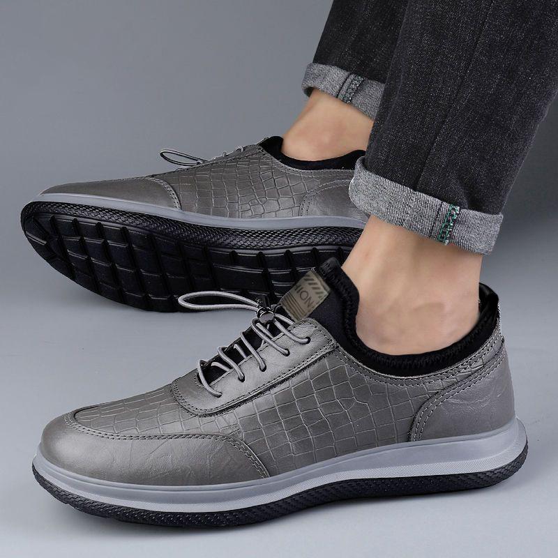 Men's Leather Business Slip-On Driving Shoes