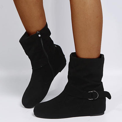 Winter Round Toe Low Cut Fashion Boots