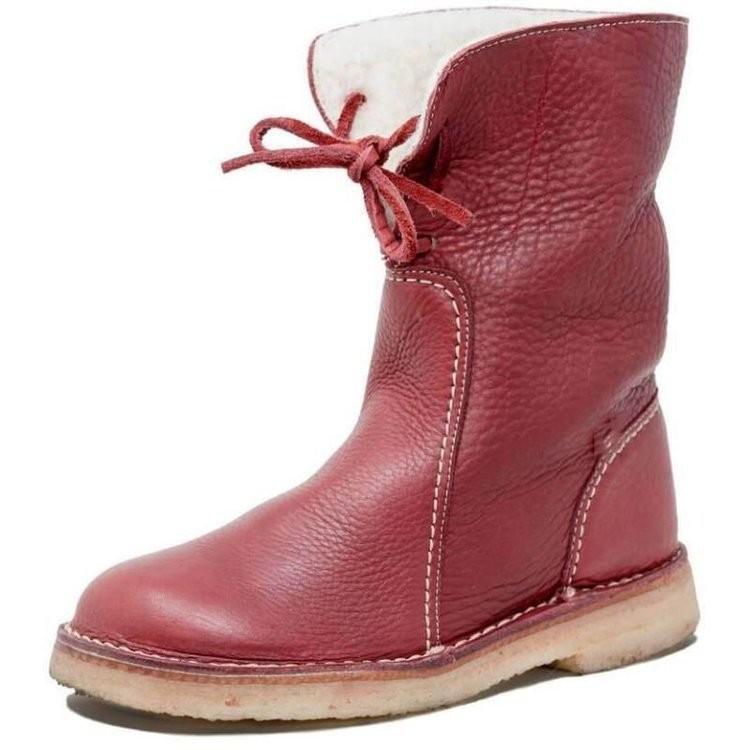 Vintage Buttery-soft Waterproof Wool Lining Boots